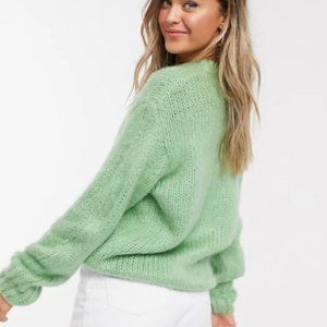 Green chunky sweater from Asos